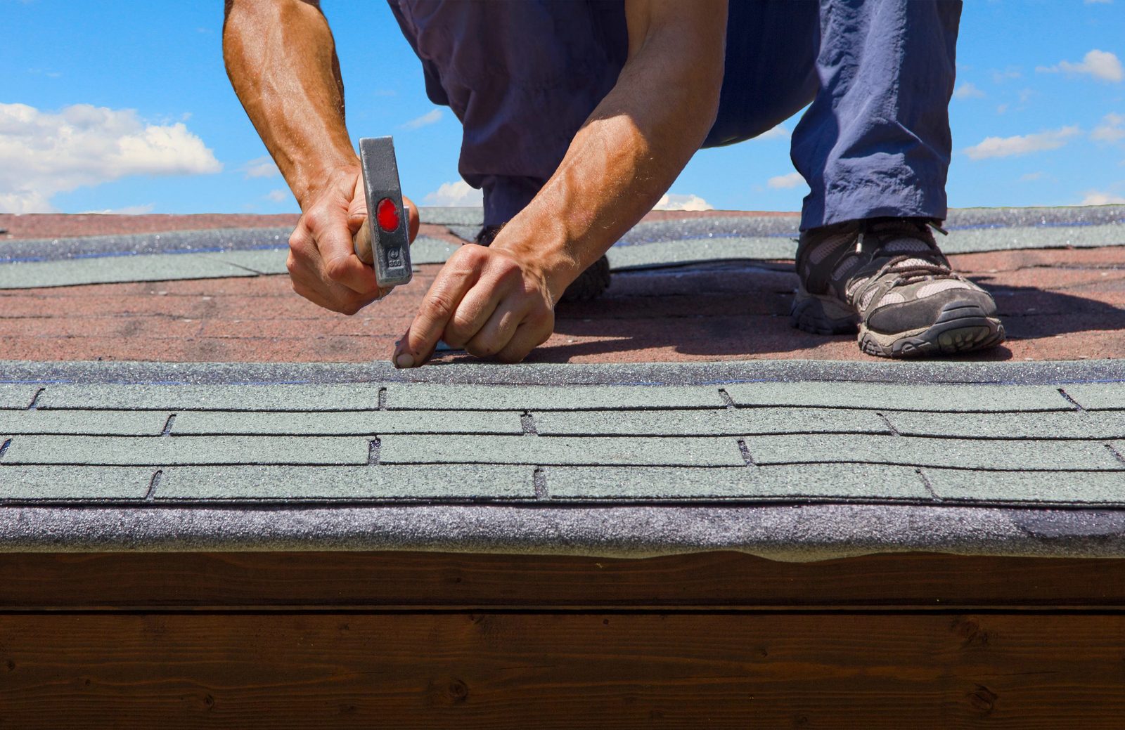 High quality roofing materials stacked