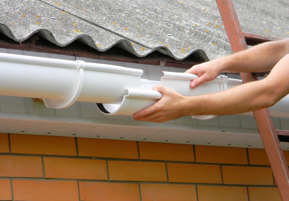 Roof inspection being performed